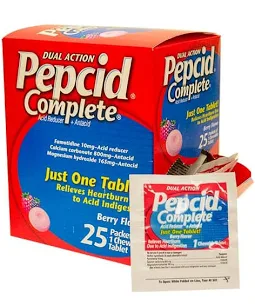 PEPCID COMPLETE 25 CHEWABLE TABLETS