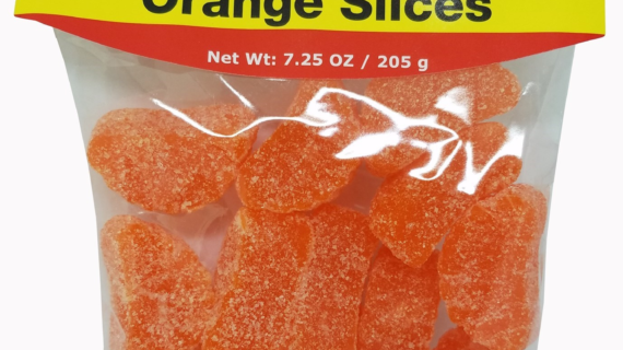 HANDY CANDY PEG BAG ORANGE SLICES 5.25OZ