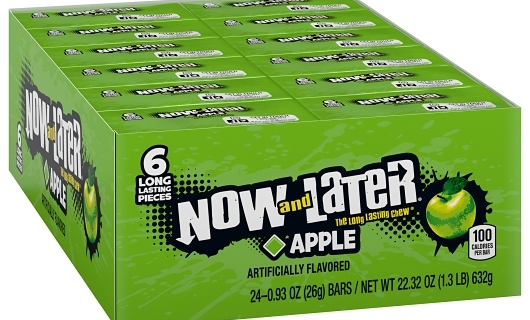 NOW & LATER APPLE CHEWS 24PK
