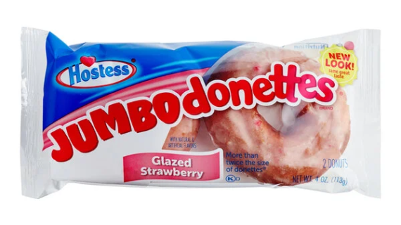 HOSTESS JUMBO STRAWBERRY DONUT 6pk