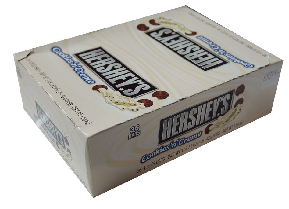 HERSHEY COOKIES & CREME 36CT 1.55OZ