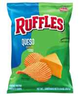 XVL RUFFLES RIDGED POTATO CHIPS QUESO