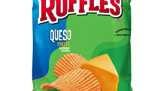 XVL RUFFLES RIDGED POTATO CHIPS QUESO