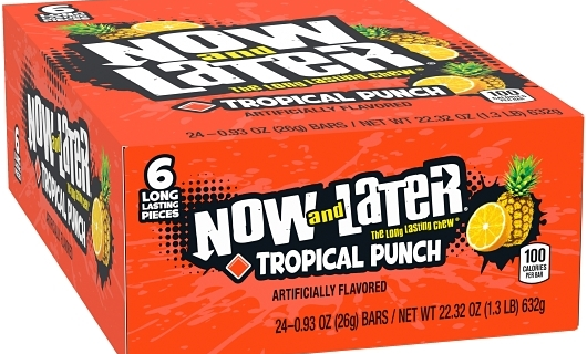 NOW & LATER TROPICAL PUNCH CHEWS 24PK