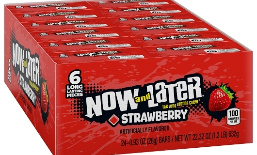 NOW & LATER STRAWBERRY CHEWS 24PK