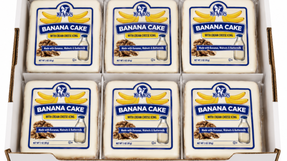 NEMO'S BANANA WITH CREAM CHEESE CAKE SQUARE 6pk