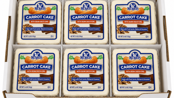 NEMO'S CARROT WITH CREAM CHEESE CAKE SQUARE 6pk
