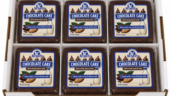 NEMO'S CHOCOLATE CAKE SQUARE 6pk