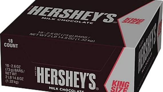 HERSHEY'S MILK CHOCOLATE KING SIZE 18CT