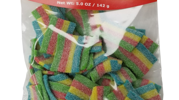 HANDY CANDY PEG BAG SWEET & SOUR BELTS 4OZ