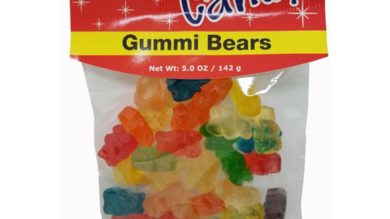 HANDY CANDY PEG BAG GUMMI BEARS 4OZ