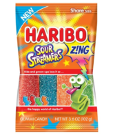 HARIBO ZING SOUR STREAMERS 3.6OZ