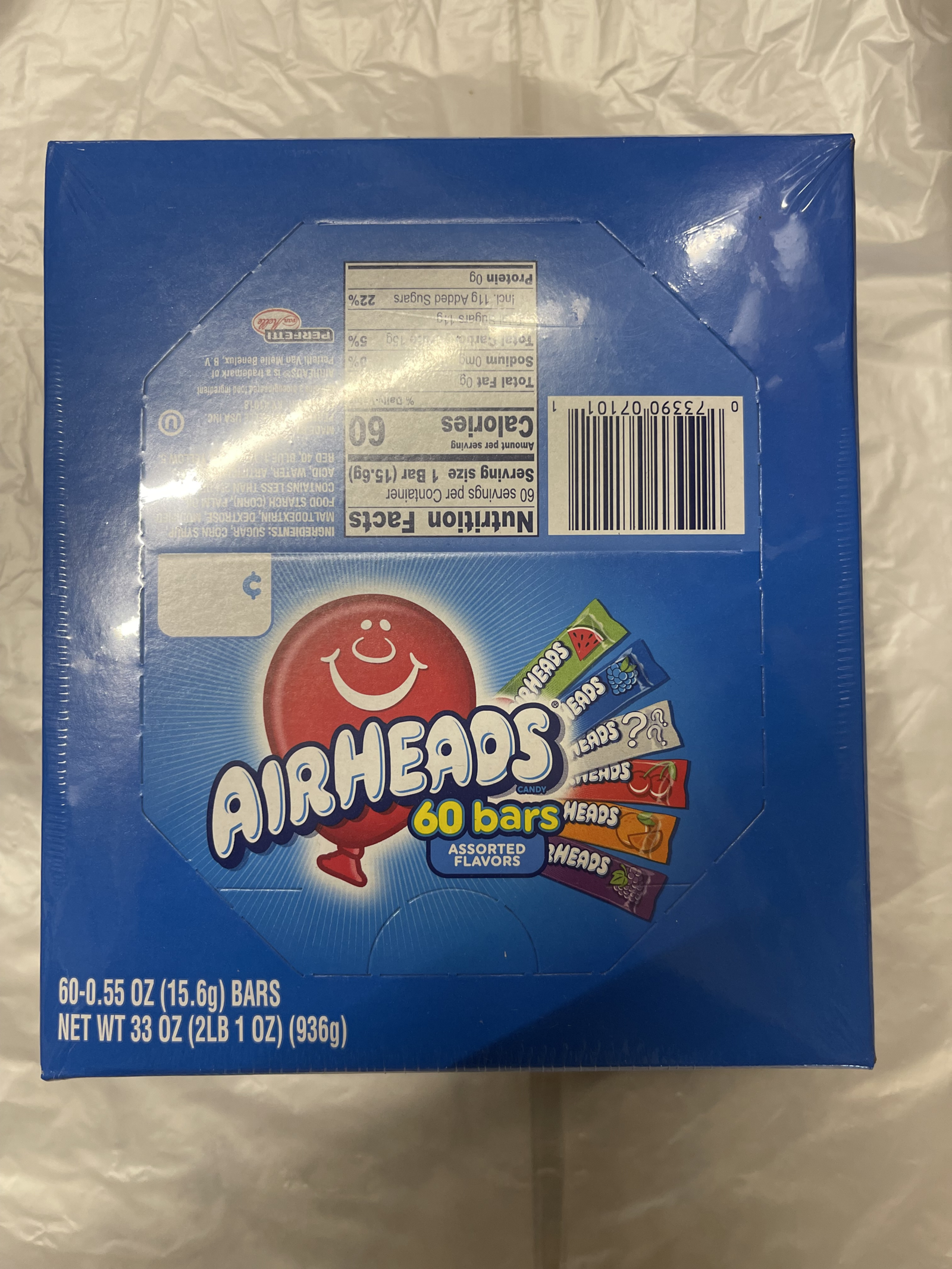 AIRHEADS CHEWY STICKS VARIETY 60CT