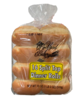 DINNER ROLL SPLIT TOP WHITE 16 PACK
