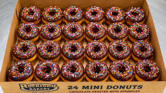DONUT CHOCOLATE FROSTED MINI 24 COUNT